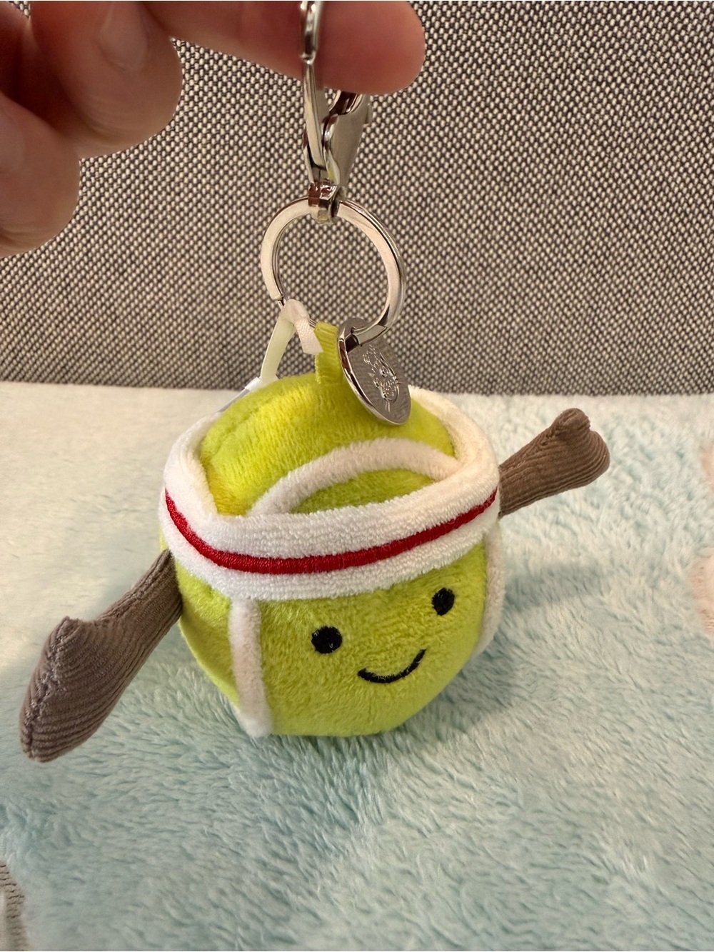 Jellycat Amuseables Sports Tennis Bag Charm BNWT - Authentic